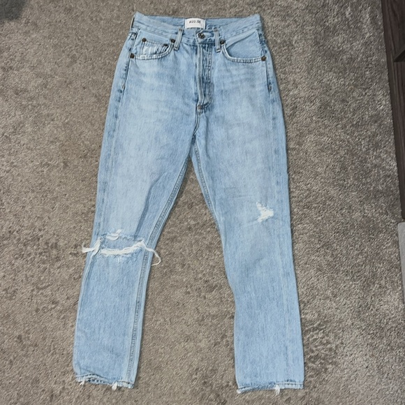 Agolde Riley High Rise Jeans. Size 23. - Picture 2 of 4